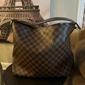 Louis Vuitton Damier Ebene Delightful MM Shoulder Bag